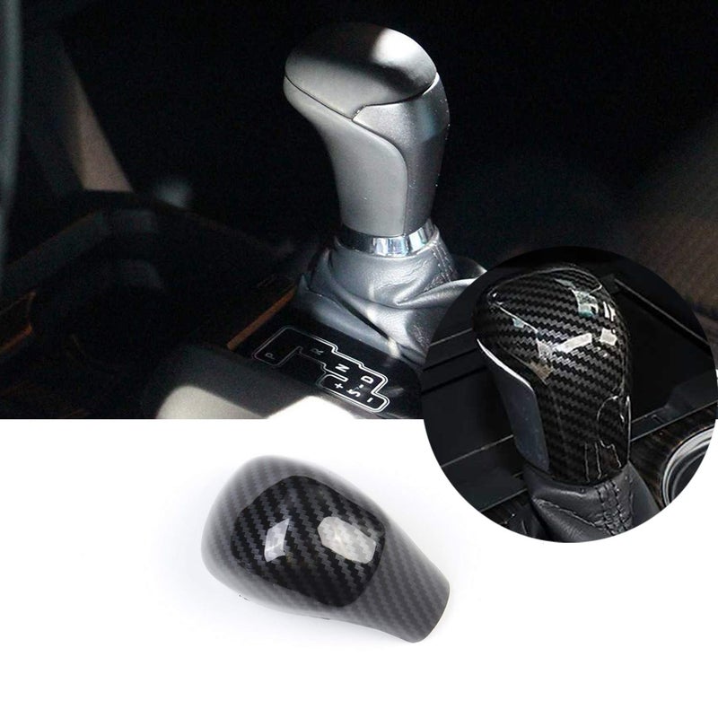 Tocatus Gear Shift Knob Trim for Toyota Tacoma 2016-2024, for Pudora 2017-2020, for Land Cruiser 2015-2020, for Highlander 2014-2019, for Fortuer 2016-2022, ABS Carbon Fiber 1PC - Image 1